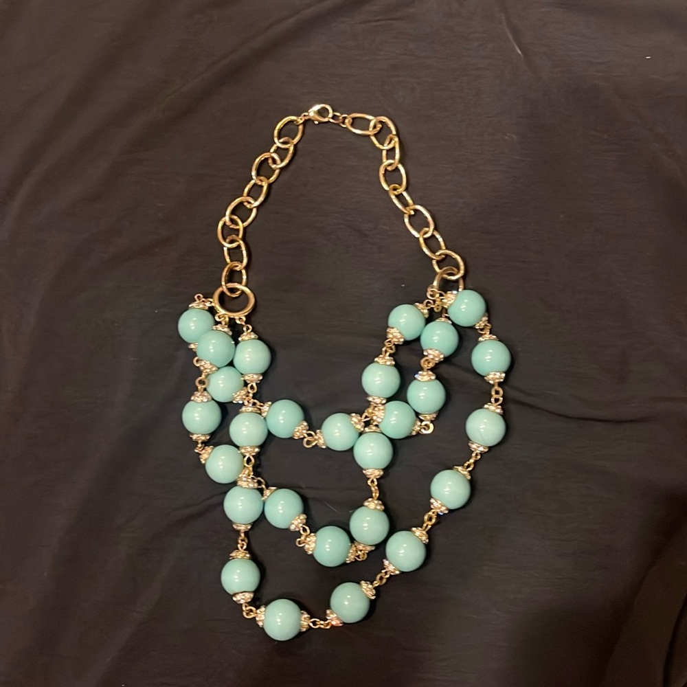 Turquoise statement necklace
